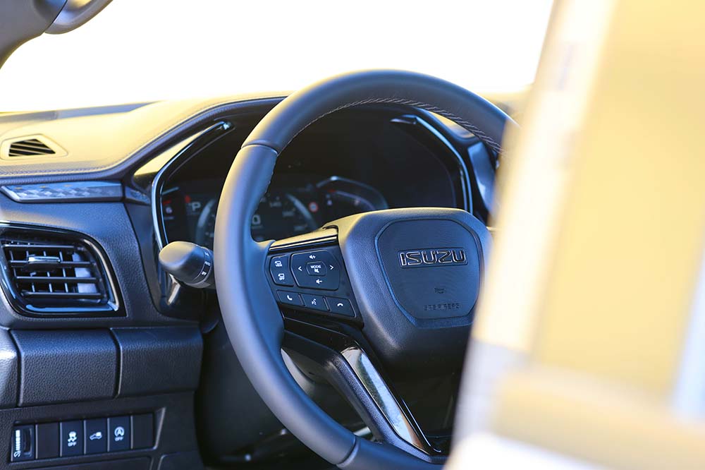 Detalle del interior del Isuzu D-Max 2.2